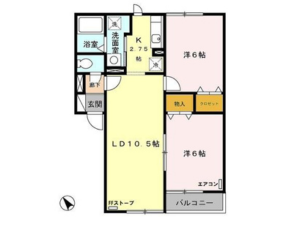 ガーデンパレス107_間取り