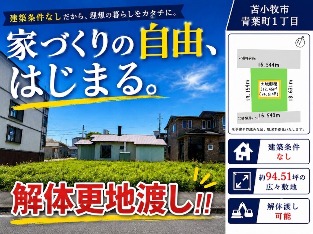 青葉町1土地更地渡し