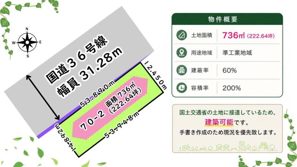 錦岡70-2敷地図