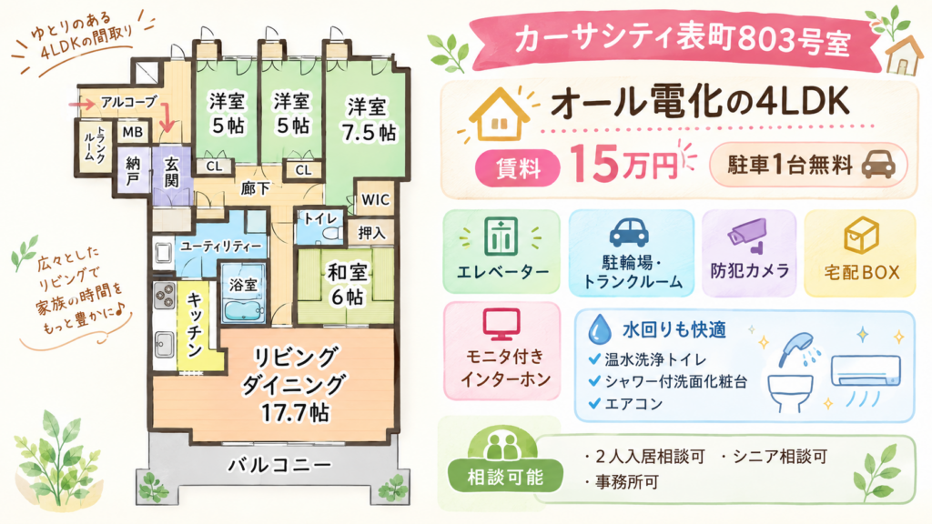 カーサシティ表町803間取り