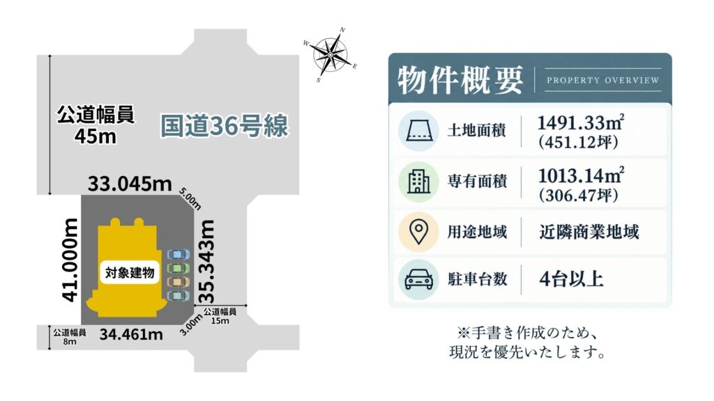 日の出町テナント　敷地図