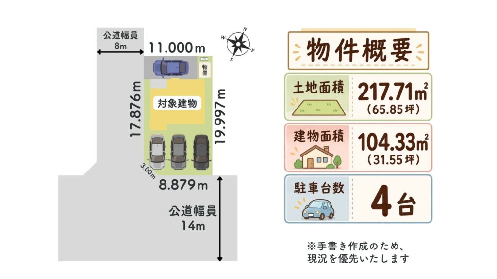 東開町　敷地図