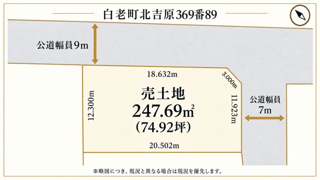 北吉原　敷地図